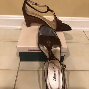 cold water creek keyhole crossover heels